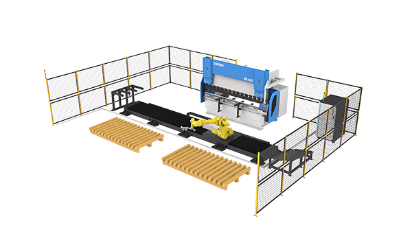 Máy uốn CNC được hỗ trợ bởi robot