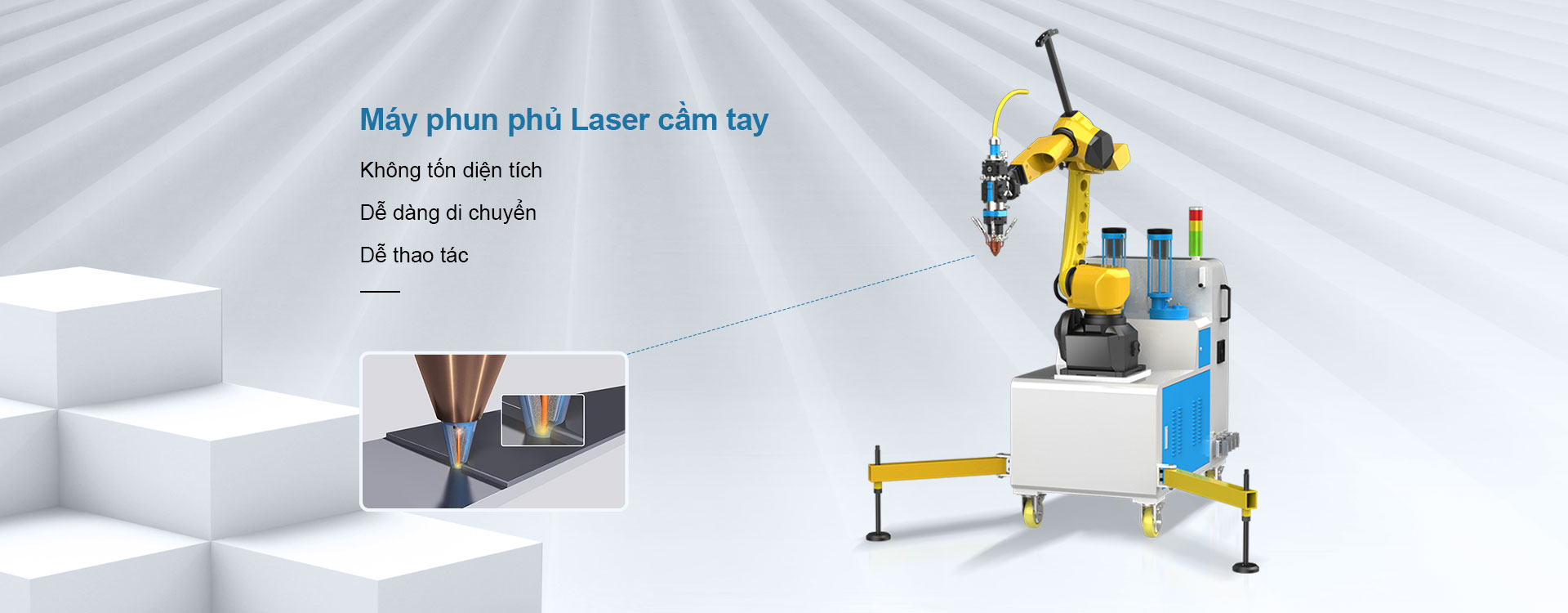 Hệ thống ốp laser di động robot