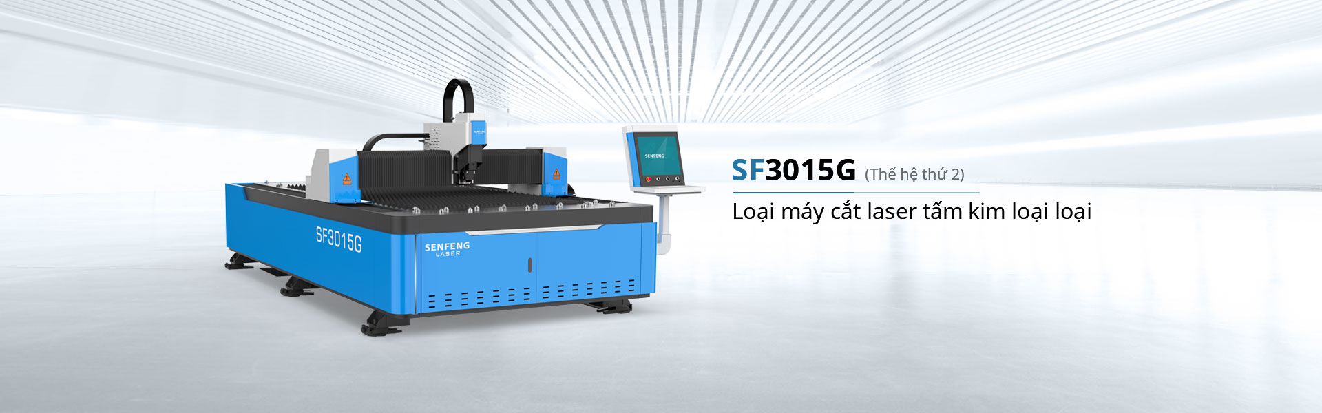 Máy cắt laser tấm kim loại mở SF3015G